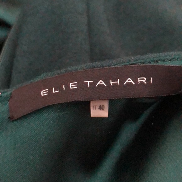 Elie Tahari Forest green dress size 4 - Picture 5 of 8